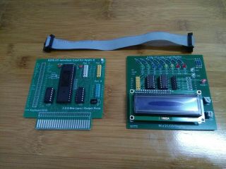 8255 Pia I/o Card With Lcd Display For Apple Ii Iie Laser128 And Clone Computer