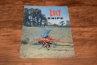 Vintage ?1960s Brochure Lely Snipe Farming Hay Rake Sixties Agricultural