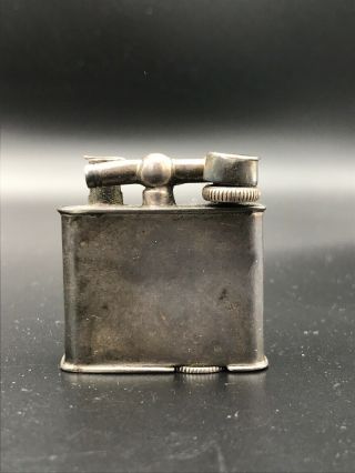 Vintage Sterling Silver Lift Arm Pocket Cigarette Lighter Made in Mexico 1.  5 