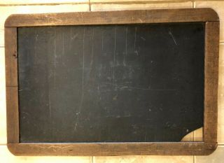 Vintage 2 - Sided Personal School Slate Chalkboard - 12 1/2 " X 8 1/2 "