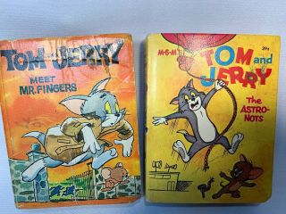Vintage Pair Tom And Jerry Little Big Books The Astro - Nots Meet Mr.  Fingers