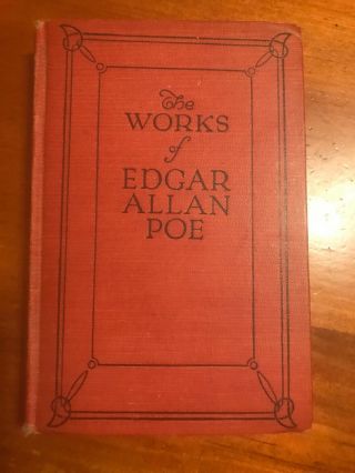 Antique 1904 The Cameo Edition The Of Edgar Allan Poe Volume 1