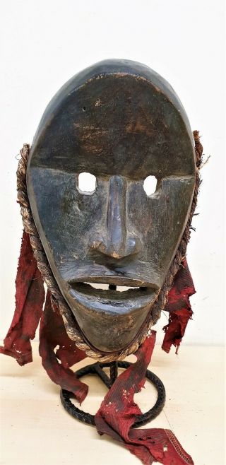 Old Tribal Dan Ceremonial Headdress Mask - - Coted 