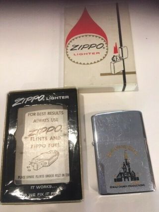 Vintage Zippo Lighter Walt Disney World Castle