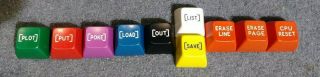 10 Vintage Clicky Keycaps Mechanical Keyboard Terminal Colorful Key Caps