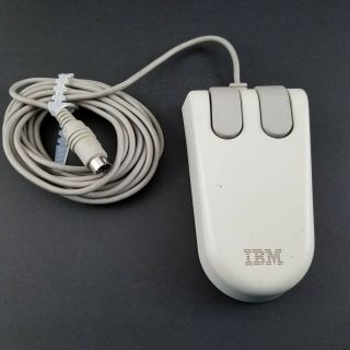 Vintage Ibm Mouse 6450350 Ps/2 2 Button