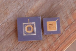 Vintage Chips Ami Semiconductor Gold Scrap Processor
