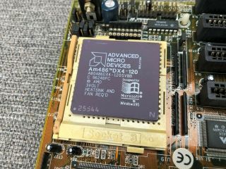 FIC 486 - PIO - 3 Socket 3 AT Motherboard AMD AM486 120MHz Award BIOS ISA PCI Slots 3