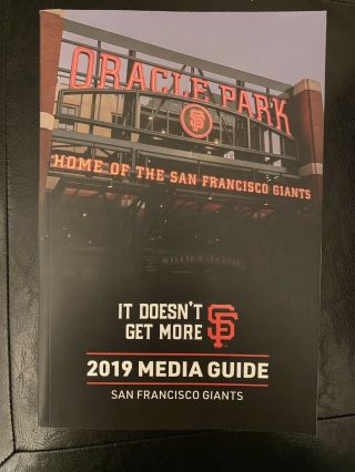 2019 San Francisco Giants Media Guide - Oracle,  Buster Posey,  Madbum