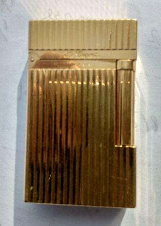 S.  T.  Dupont Gold Plated Lighter