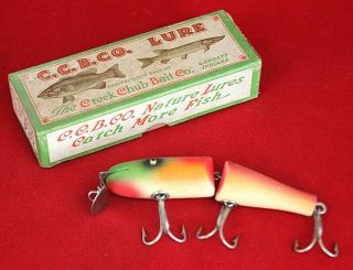 Vintage Ccb Co Garrett In Chub Pikie Fishing Lure 2631 W/ Box Excel