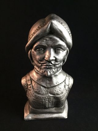 Vintage Spanish Conquistador Explorer Bust Figurine