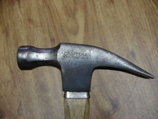 Old Tools,  Vintage Craftsman =M= Straight Claw Hammer,  1lb.  7.  8oz. , 3