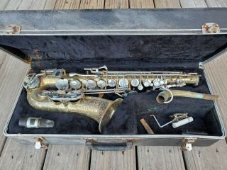 Vintage Bundy Ii Saxophone Project Piece Bundy Saxophone With Case
