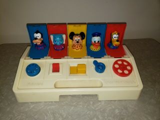Vintage 1980 Poppin Pals Pop Up Toy Child Guidance Playskool Disney Mickey