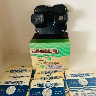Vintage Sawyers View - Master Stereoscope Viewer With 9 Reels