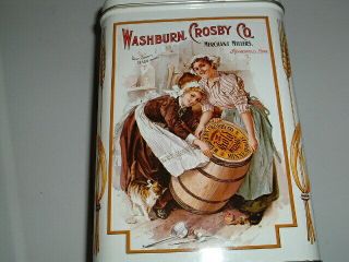 Vintage Washburn Crosby Gold Medal Flour Tin Canister