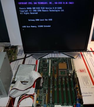 Micronics Baby Gemini - 486 Gateway 2000 Motherboard Vlb Isa Cpu Sx 33mhz Ram