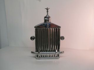 Vintage Rolls Royce Radiator Grille Decanter Music Box