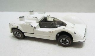 Hot Wheels Redline Chaparral 26 Race Car Die - Cast 1968 White Mattel Vintage