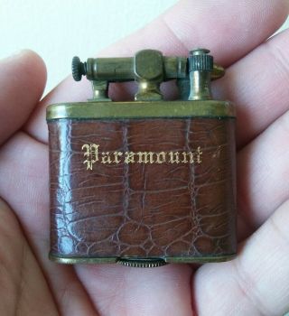 Rare Antique Brass Lift Arm Lighter Paramount Pictures