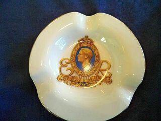 King Edward Viii Coronation Chelsea Porcelain 1937 Ashtray Vintage Souvenir