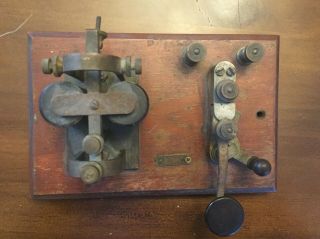 Western Electric Sounder And Telegraph Steiner Key Kob Circa Late 1880 