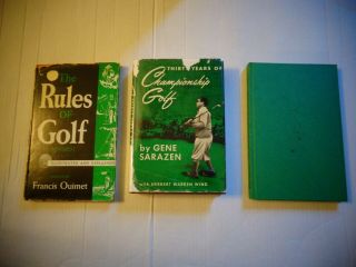 Golf Books Gene Sarazen Championship Golf C.  1950 The Rules Of Golf C.  1948