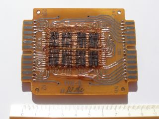 Ussr Soviet Ferrite Magnetic Core Memory Matrix On Pcb 128 Byte 1981
