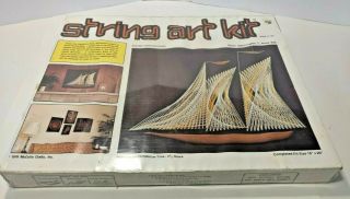 1976 McCulla String Art Kit - Boat Golden Fleece Schooner Ship - 2