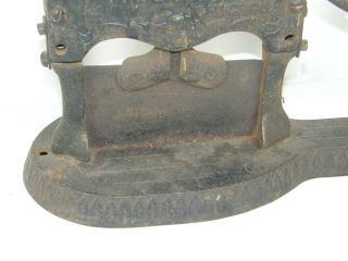Antique Cast Iron TOBACCO Cutter Advertising John A.  Tolman Co.  grocers Chicago 3