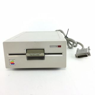 Vintage Apple 5.  25 " External Floppy Disk Drive A9m0107 - Fast - H25