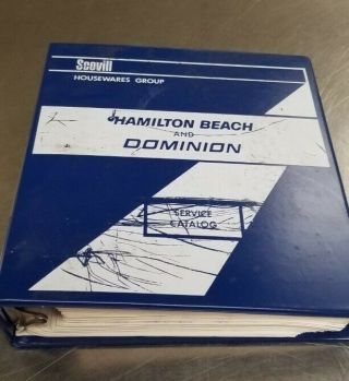 Vintage Hamilton Beach Scovill Parts/service Manuals - Mixers,  Mixettes,  Blenders