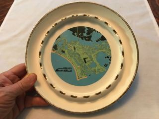 Marco Island,  Florida Vintage Ceramic Souvenir Ashtray,  1950’s