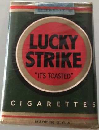 Extremely Rare 1942 Lucky Strike Green Cigarettes.  “1 Ration”