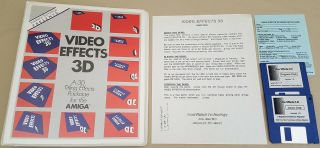 Video Effects 3d ©1987 Innovision Technology Titling Effects For Commodore Amiga