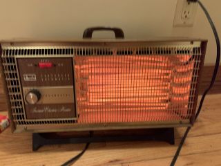 Vintage Arvin Electric Heater Instant Fanforced Automatic 1650 Watts Thermostat