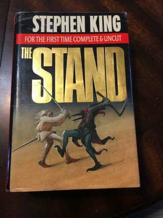 The Stand 1st Edition Hb & Dj,  Stephen King,  Uncut,  1990,  1st Printing