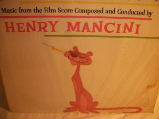 Vntg Album The Pink Panther - Henry Mancini - RCA 1963 vinyl 2