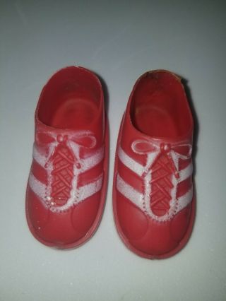 Vintage Kenner Six Million Dollar Man Red Sneaker Shoes Action Figure Parts Toy