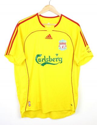 Liverpool 2006/07 Vintage Adidas Calsberg Away Football Shirt 10 Luis Garcia M