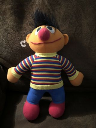 1984 Ernie Sesame Street Plush Doll 72900 Vintage Playskool 11 " Tall