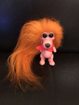 Vintage 1960’s Roy Des Of Fla Dog Troll - Bright Orange Hair - Dam Era
