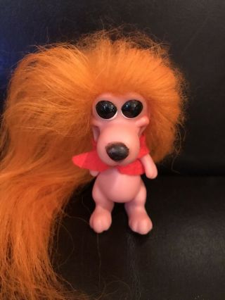 Vintage 1960’s Roy Des of Fla Dog Troll - Bright Orange Hair - Dam Era 2