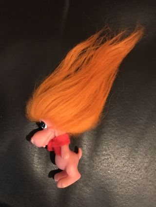 Vintage 1960’s Roy Des of Fla Dog Troll - Bright Orange Hair - Dam Era 3