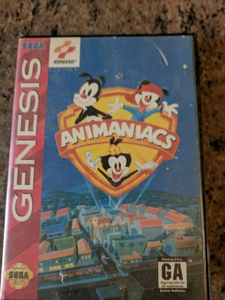 Vtg Animaniacs (sega Genesis,  1994) Rated Ga Complete.
