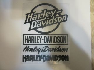 4 - Harley Davidson Stickers.  Assorted Colors