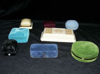 8 Vintage Jewelry Boxes Pre 1960 