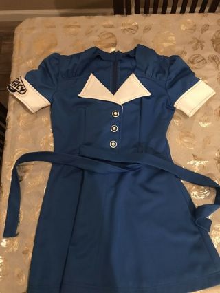 Authentic Vintage 1978 Cheerleading Uniform - Blue/white Elma Washington