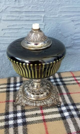 Vintage Retro 1950s/60s Brass And Cermic Lamp Base Project